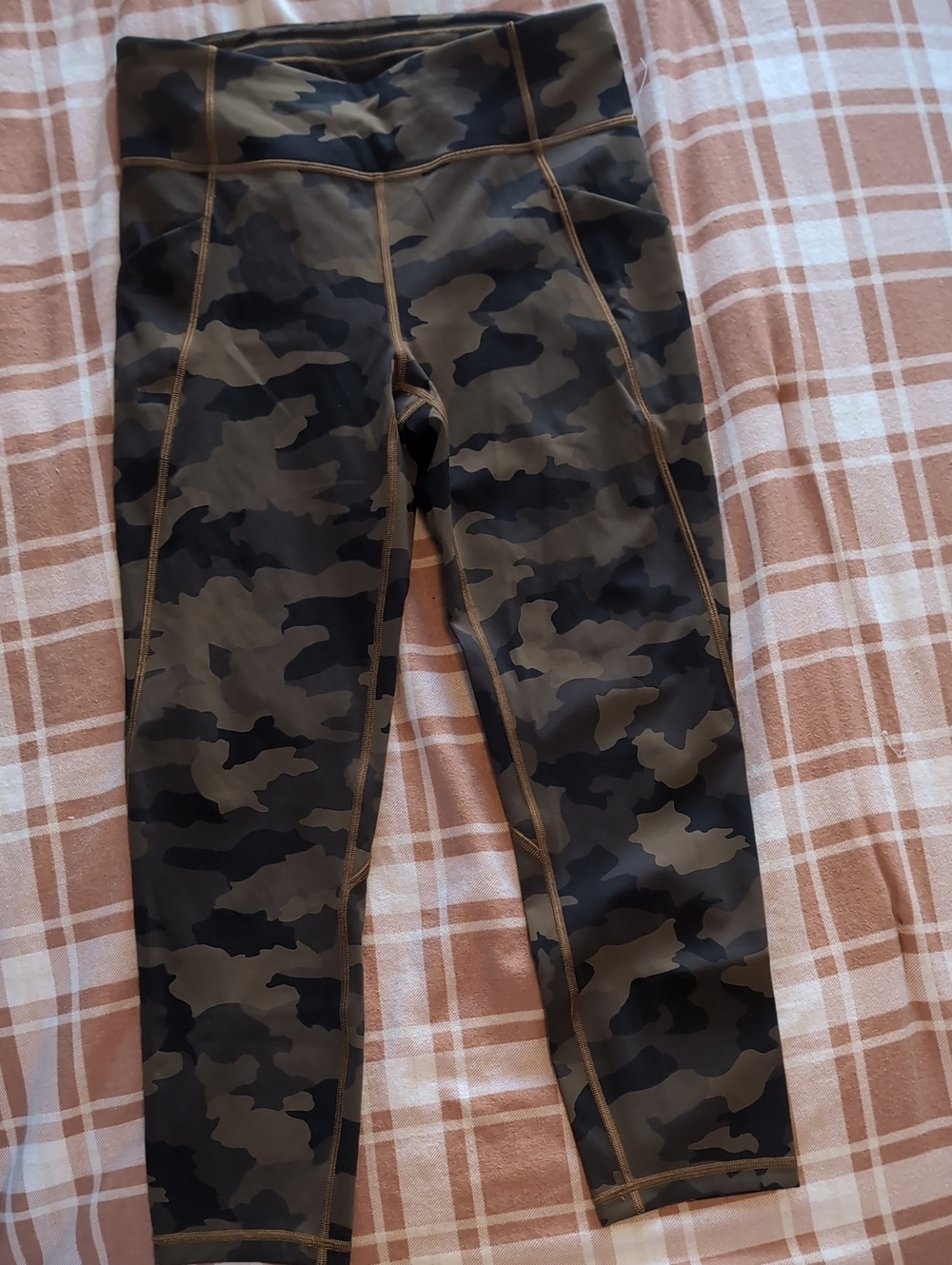 lululemon athletica Olive & Black Camo High-Rise Leggings